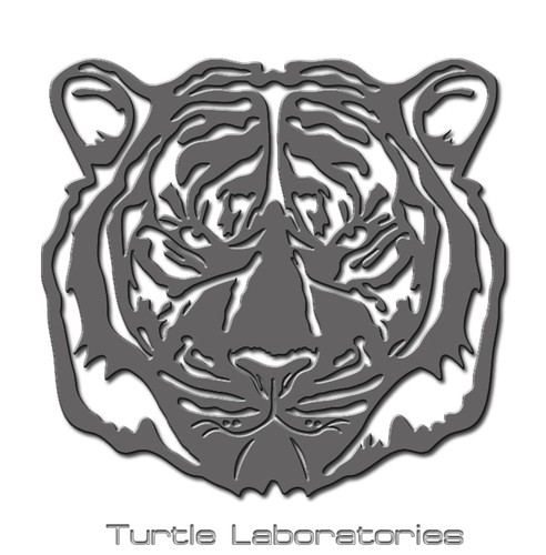 Tiger face sign metal wall - tiger, art