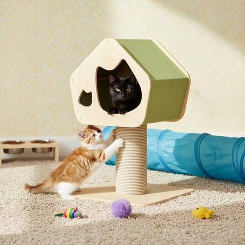 Maisonnette pour chat avec - pour,